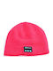 Beanie Unisex Beanie with Headphones Knitted in Pink color