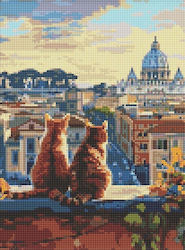 Norimpex Diamantmalerei Werkzeuge & Zubehör Katzen In Rom 30x40cm