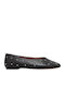 Leather Ballerinas Black