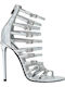 Skull Sandals Silver