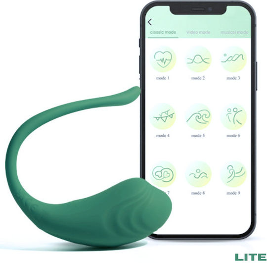 SMD Lite Δονητής για Ζευγάρια με Απομακρυσμένο Έλεγχο Πράσινος