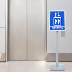 vidaXL Floor Advertising Stand 32.5cm x 126cm