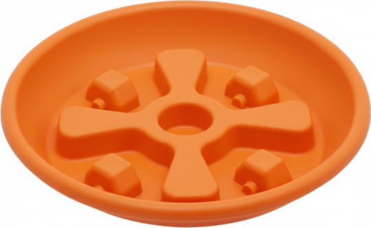 Micplast Plate Pot Plastic Orange Wheeled 25x25cm WS25-Orange