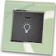 Staircase Push Button H Series Black Led Indica...