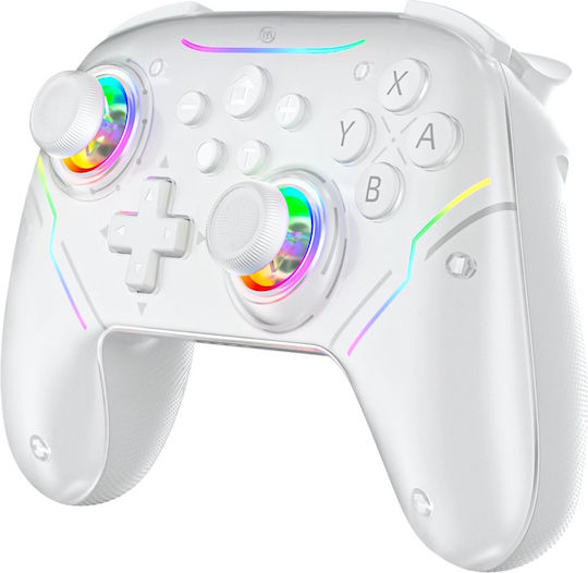 Jys NS2286 Wireless Gamepad for Android / PC / Switch / Switch 2 White