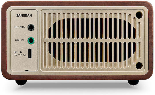 Sangean WR-7 Plus Retro mit Bluetooth Braun