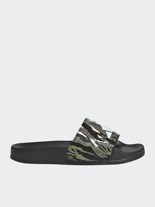 Kids' Flip Flops Slides Black Adilette Shower