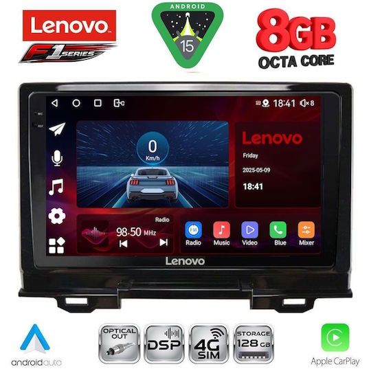 Lenovo Ηχοσύστημα Αυτοκινήτου για Honda HR-V 2021 (Bluetooth/USB/WiFi/GPS/Apple-Carplay/Android-Auto) με Οθόνη Αφής 9"