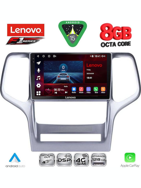 Lenovo Car Audio System for Jeep Grand Cherokee 2011-2014 (Bluetooth/USB/WiFi/GPS/Apple-Carplay/Android-Auto) with Touch Screen 9"