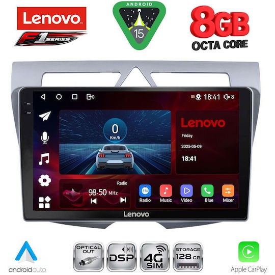 Lenovo Car Audio System for Kia Picanto 2008-2011 (Bluetooth/USB/WiFi/GPS/Apple-Carplay/Android-Auto) with Touch Screen 9"