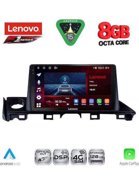 Lenovo Car Audio System for Mazda 6 2017-2020 (Bluetooth/USB/WiFi/GPS/Apple-Carplay/Android-Auto) with Touch Screen 9"