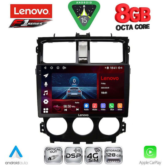 Lenovo Car Audio System for Mitsubishi Colt 2013-2023 (Bluetooth/USB/WiFi/GPS/Apple-Carplay/Android-Auto) with Touch Screen 9"