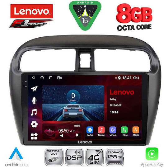 Lenovo Car Audio System for Mitsubishi Space Star 2013-2020 (Bluetooth/USB/WiFi/GPS/Apple-Carplay/Android-Auto) with Touch Screen 9"