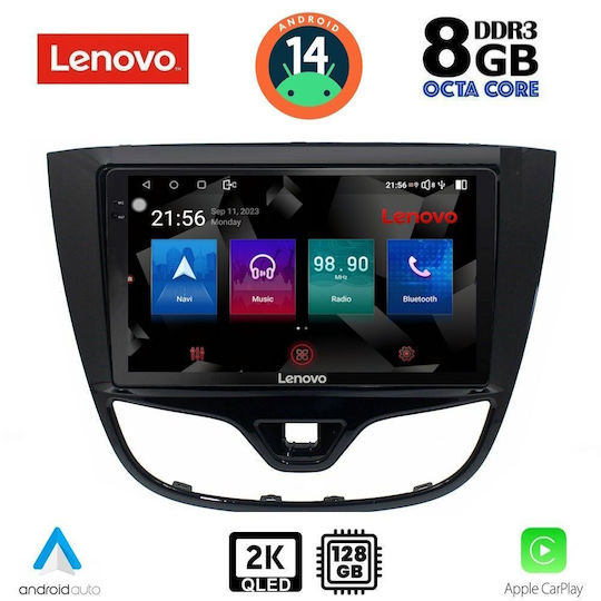 Lenovo Ηχοσύστημα Αυτοκινήτου για Opel Karl 2014-2019 (Bluetooth/USB/WiFi/GPS/Apple-Carplay/Android-Auto) με Οθόνη Αφής 10"