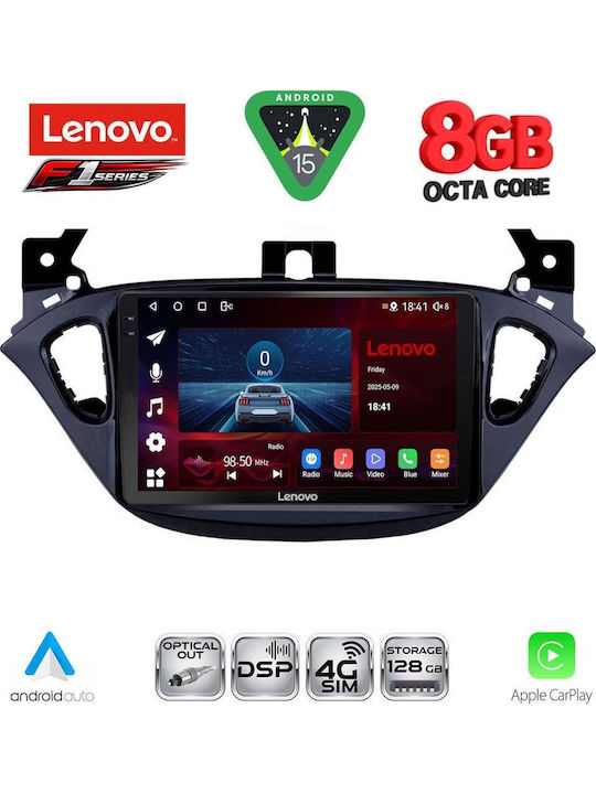 Lenovo Auto-Audiosystem für Opel Adam / Corsa 2014-2021 (Bluetooth/USB/WiFi/GPS/Apple-Carplay/Android-Auto) mit Touchscreen 9"