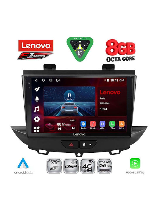 Lenovo Lenovo Auto-Audiosystem für Opel Crossland / Grandland 2017 mit 9 Zoll Touchscreen Bluetooth USB WiFi GPS Apple CarPlay Android Auto