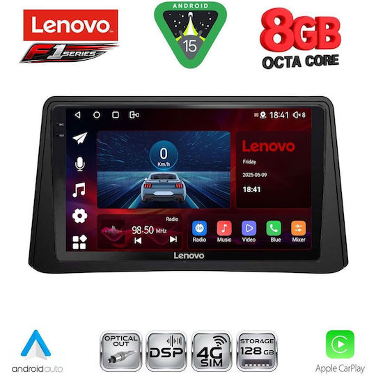Lenovo Ηχοσύστημα Αυτοκινήτου για Opel Mokka 2012-2015 (Bluetooth/USB/WiFi/GPS/Apple-Carplay/Android-Auto) με Οθόνη Αφής 9"