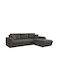 Kanso Ecke Sofa Bett mit Rechte Ecke Grau 244x188x80cm