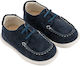 Babywalker Blue Baptism Leather Moccasins