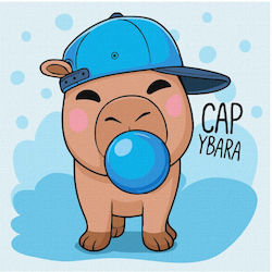 Ideyka Malerei Zahlen Capybara Kaugummi Blase 311250