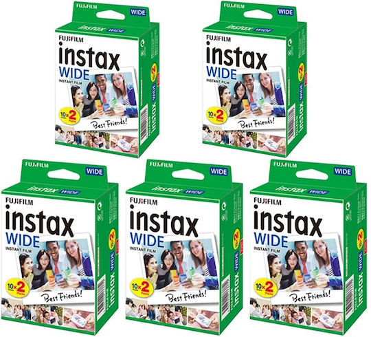 Fujifilm Instax Wide Set Film – 5x 2x10 100 Fotografii Instant