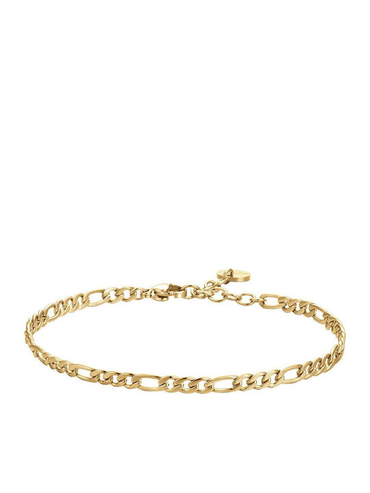 Luca Barra Men's Bracelet made of Steel Gold Plated