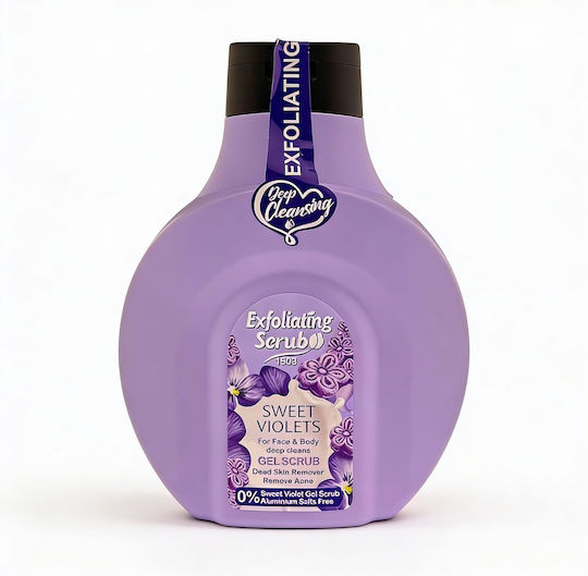 Gel Scrub Exfoliant Sweet Violet Scent Wokali 500 Ml