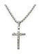 Goldjewels Men's Cross with the Crucified from Steel with Chain
