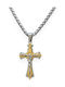 Goldjewels Men's Cross from Steel with Chain