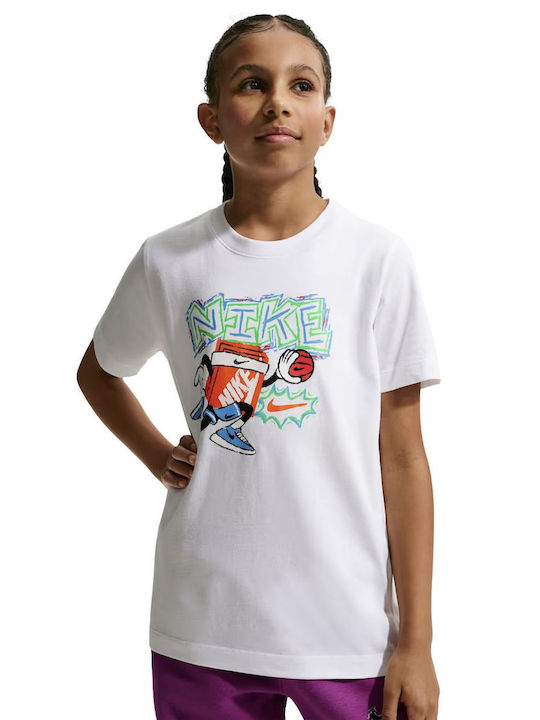 Nike Tricou pentru copii Alb