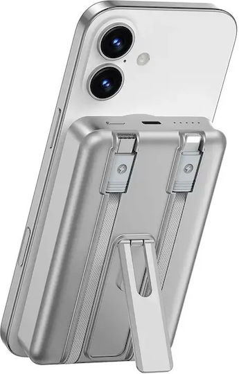 Wiwu P056 MagSafe Power Bank 10000mAh 20W Power Delivery Ασημί