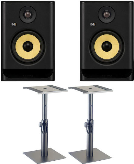 Krk Rp-5-g5 Rokit Powered Studio Monitor Speakers Stands