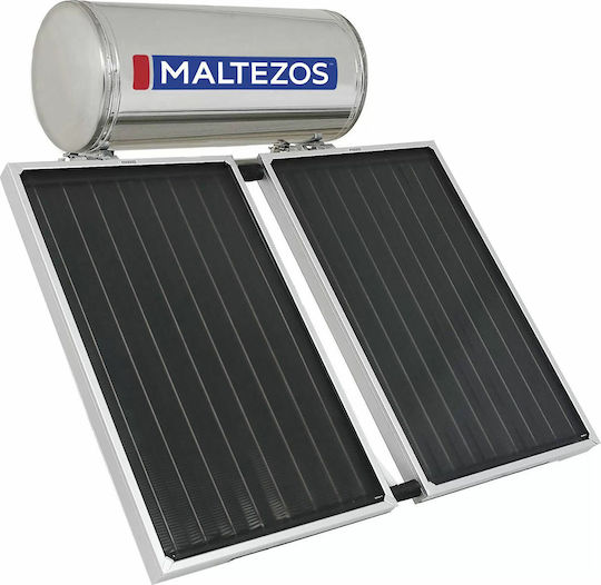 Maltezos H R 160L/3E/2 Ηλιακός Θερμοσίφωνας 160lt Inox Τριπλής Ενέργειας 2.7τ.μ. Επιλεκτικός