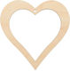 Decorative Wooden Heart 13.50cm