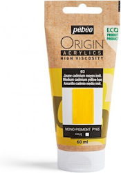Acrylic Colours Pebeo Origin 60ml Cadmium Yellow Medium Acrylic Colours Pebeo Origin 60ml Cadmium Yellow Medium