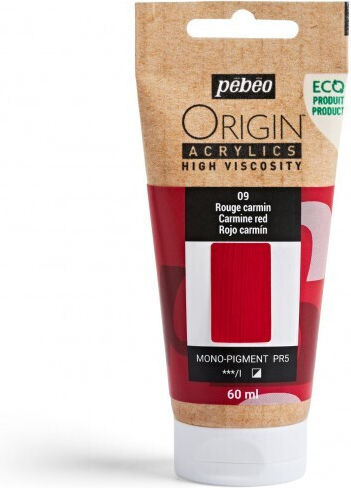 Acrylic Colours Pebeo Origin 60ml Carmine Red
