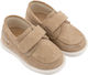 Babywalker Beige Baptism Leather Moccasins