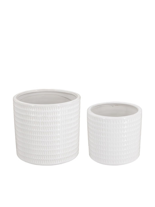 Artekko Ghiveci Ceramică Alb