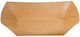 Set of 250 Kraft Potato Food Containers 16.8x9.7x6cm