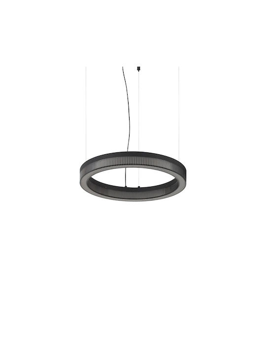 Ideal Lux Κρεμαστό Φωτιστικό Μαύρο LED με Θερμό Λευκό Φως 40εκ.