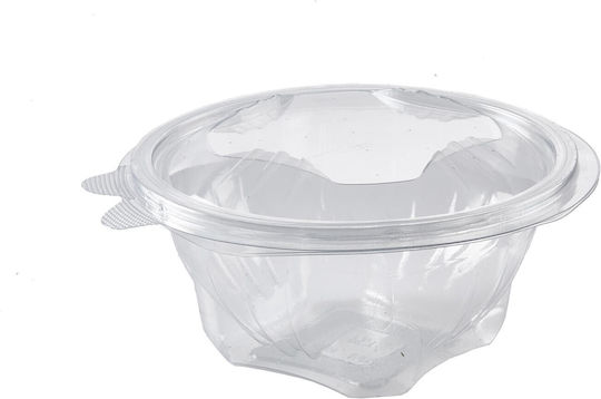 Σκευος Pet 500ml Διαφανο Στρογγυλο Ενσωματωμενο Καπακι 100tmx