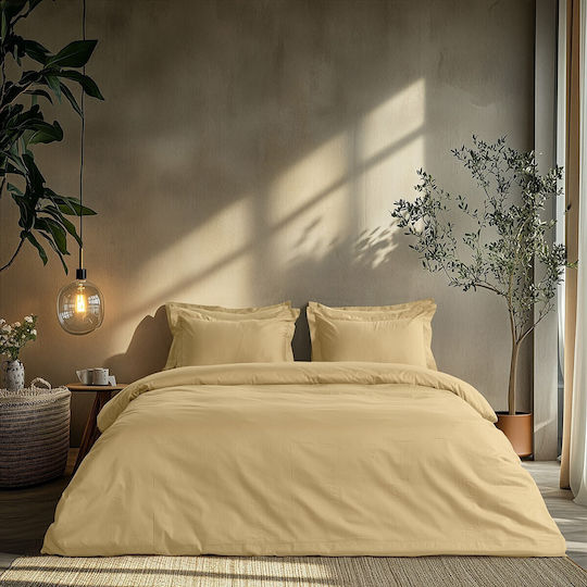 Beauty Home Set Huse Pentru Pilote Simplu 170x250cm Crem