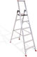 Steady Professional Garden Ladder Aluminum with 6+1 Steps