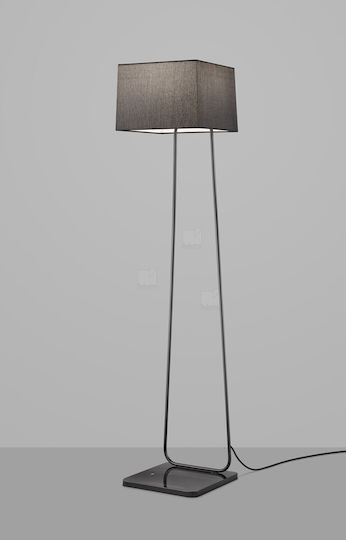 Helestra Floor Lamp H162xW35cm. with Socket for Bulb E27 Black