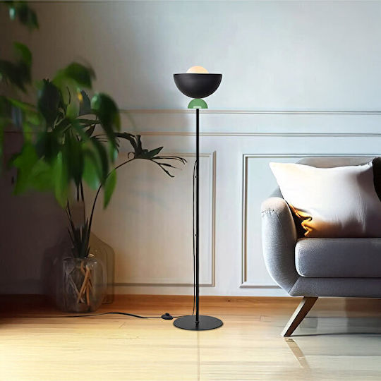 Lampadar Modern De Podea Negru Pentru Living 145x38 Cm