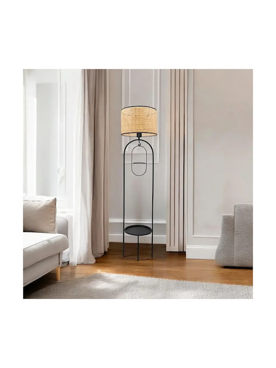 SteweHome Floor Lamp Base Black 145x28 Cm