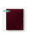 Cosy All Seasons Veloursdecke Super-Queen 220x240cm Burgundisch