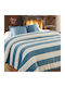 Cosy All Seasons Κουβέρτα Βελουτέ Υπέρδιπλη 220x240εκ. Γαλάζιο