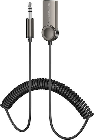 Aux Car Cable Borofone Bc56 Peaceful Spring Bluetooth Audio Receiver Black