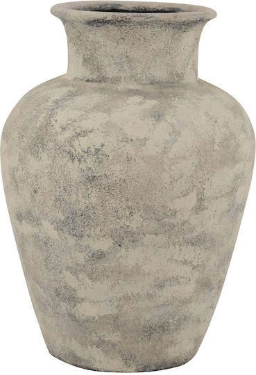 Artekko Decorative Ceramic Beige Vase Φ29xH40cm